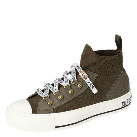 army green dior sneakers